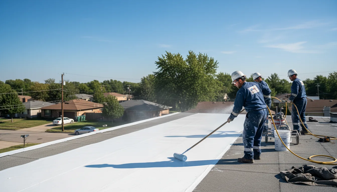 Commercial roof coating in New Boston, MO near me